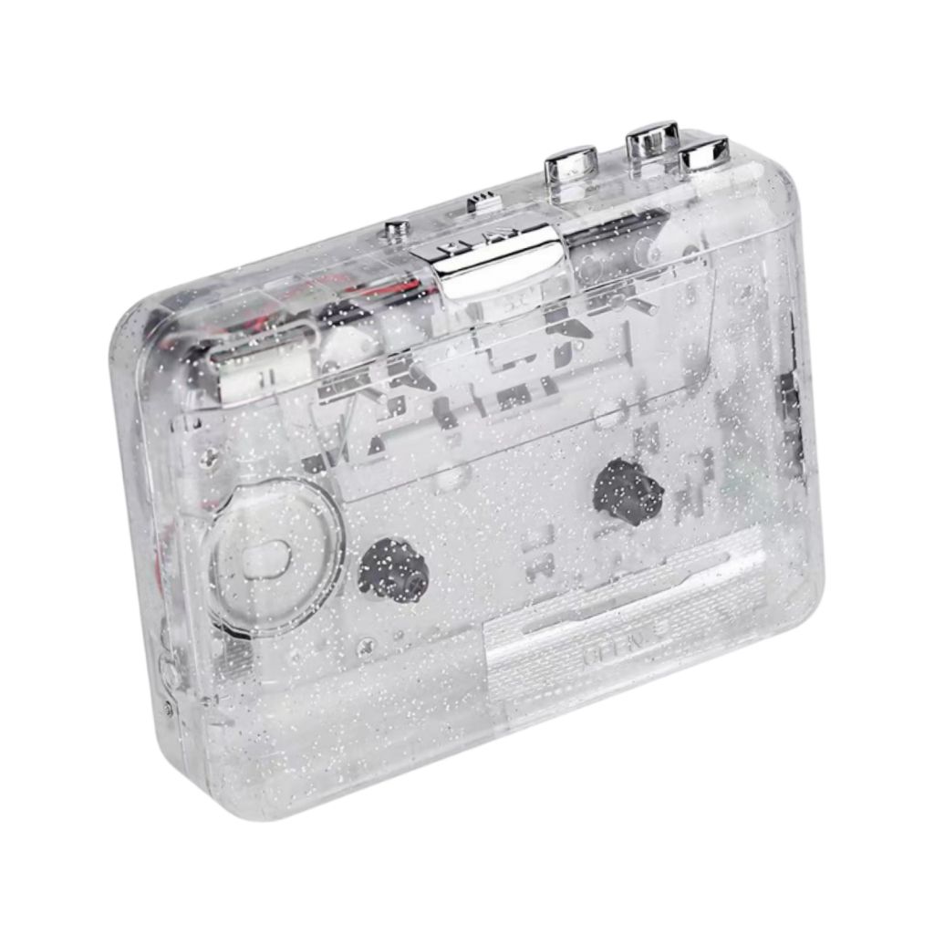 Transparent Cassette Player For Entertainment