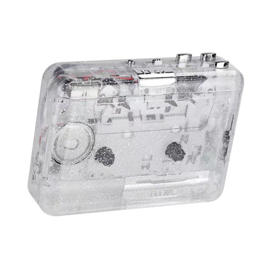 Transparent Cassette Player For Entertainment
