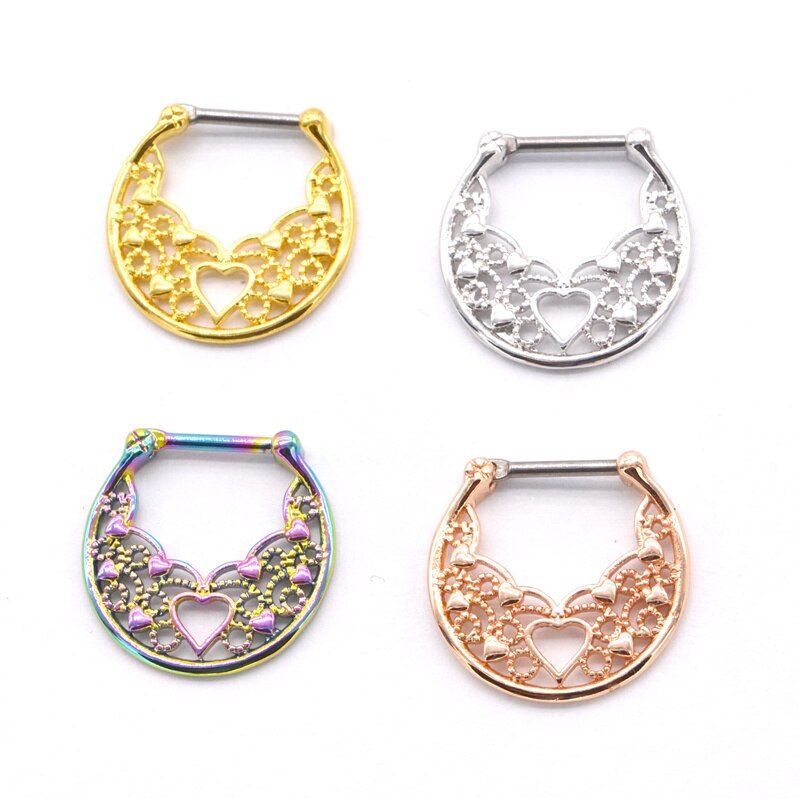 G23titan High Quality Plated Gold Septum Ring G23 Titanium