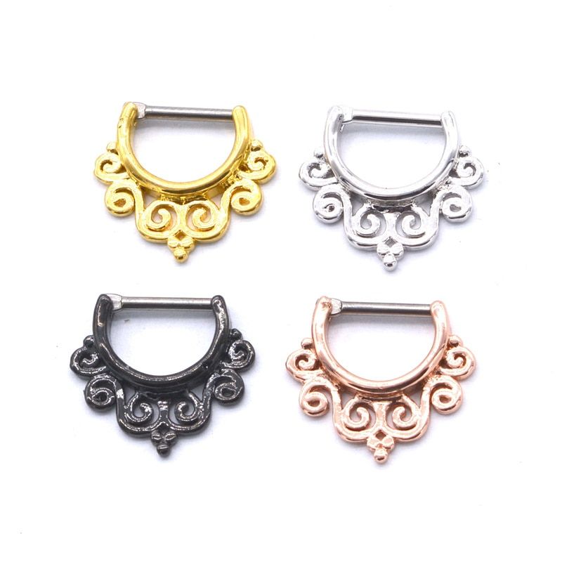 G23titan High Quality Plated Gold Septum Ring G23 Titanium