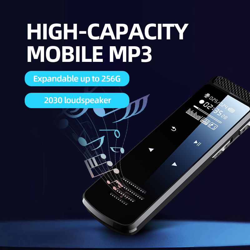 128GB Pen Digital Voice Recorder With Screen Speaker 8GB/32GB/64GB Activated Dictaphone Audio