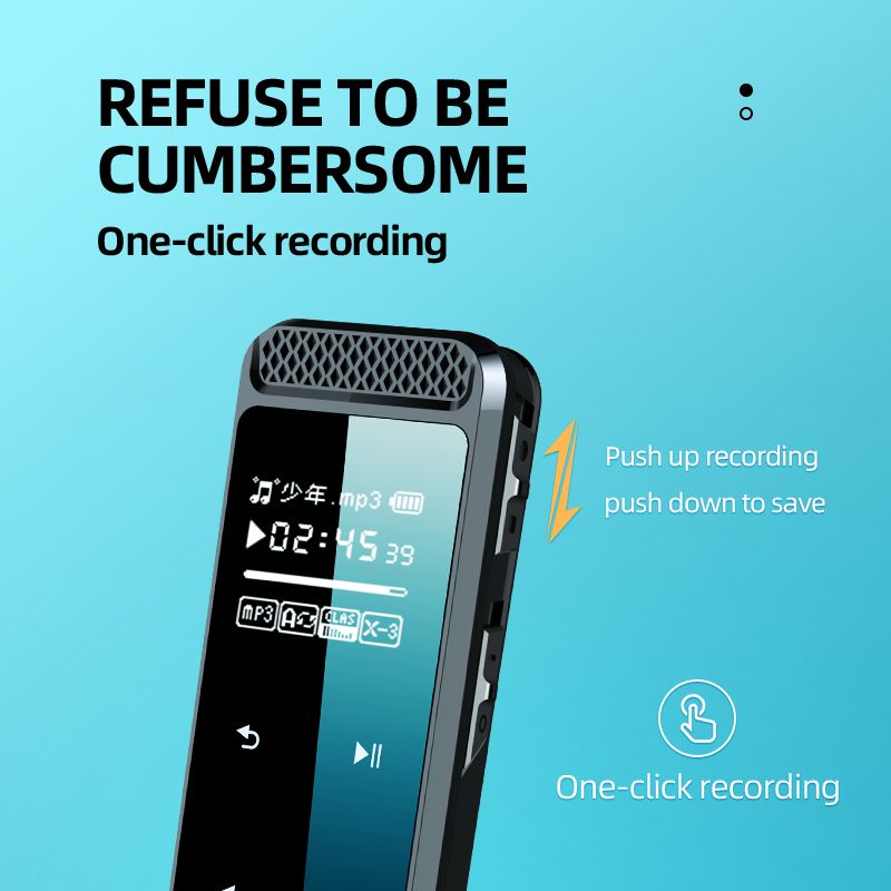 128GB Pen Digital Voice Recorder With Screen Speaker 8GB/32GB/64GB Activated Dictaphone Audio