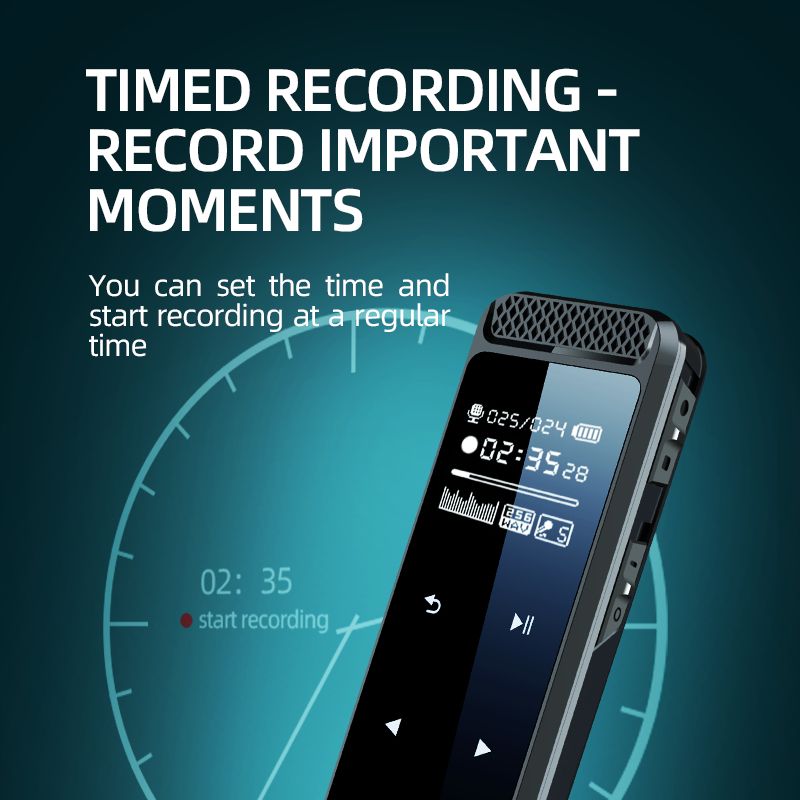 128GB Pen Digital Voice Recorder With Screen Speaker 8GB/32GB/64GB Activated Dictaphone Audio