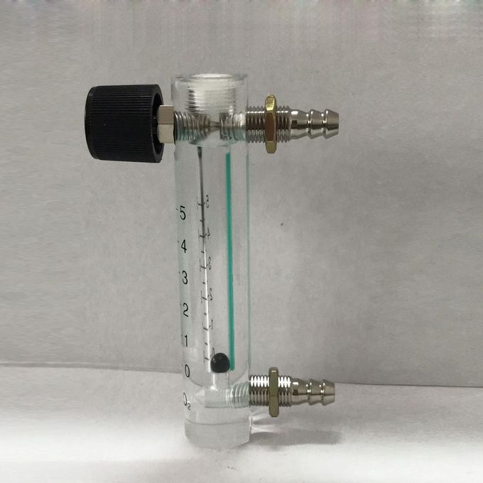 2xOxygen Flow Meter Flowmeter With Control Valve For Oxygen Air 0-5L
