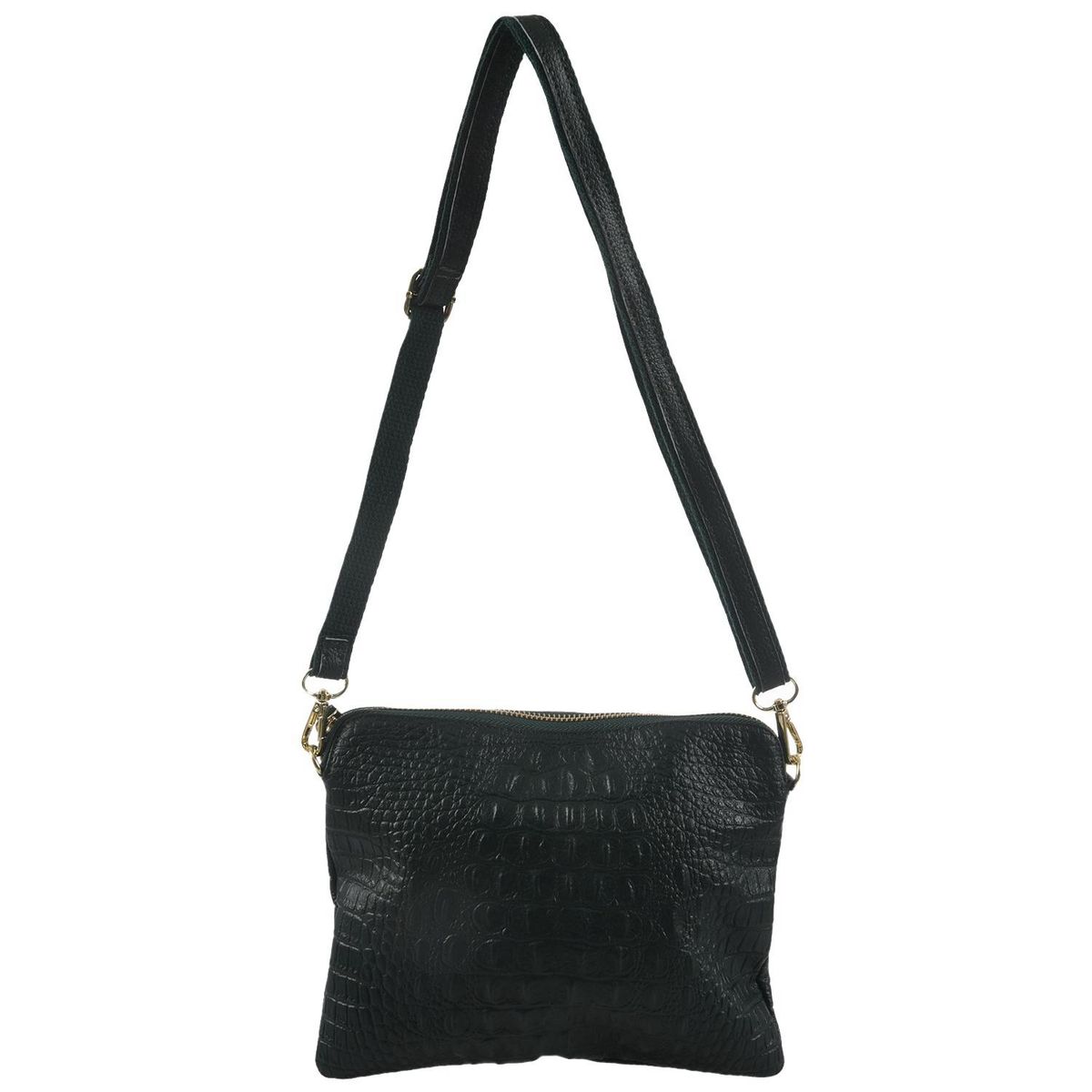 women messenger genuine leather bags handbagsBlackish Green