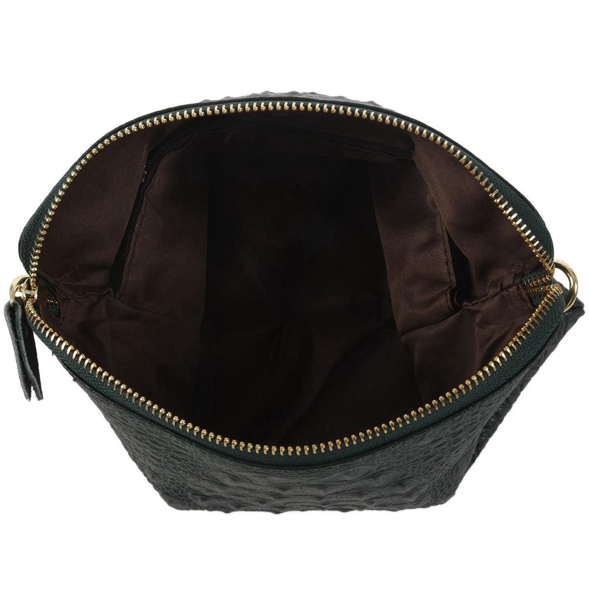 women messenger genuine leather bags handbagsBlackish Green