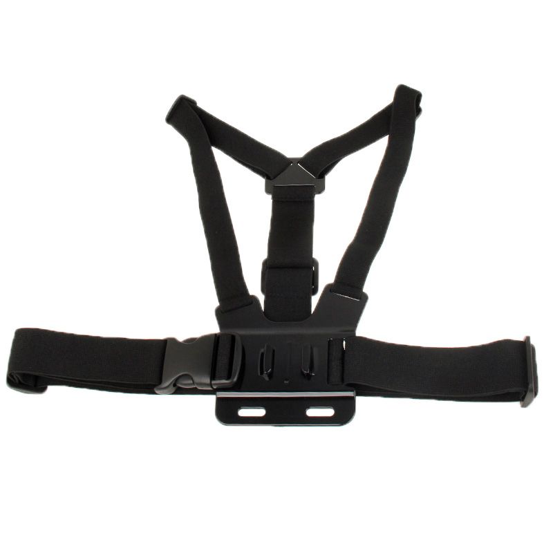 Front Chest Elastic Belt Shoulder Strap For GoPro-Black