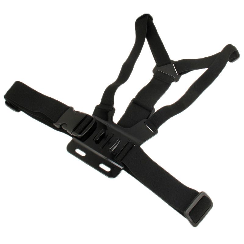 Front Chest Elastic Belt Shoulder Strap For GoPro-Black