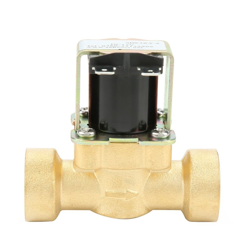 Normally Closed Copper Body Water Valve Electric Solenoid Valve DC 12V DN15 G1/2 Brass Selenoid Valf