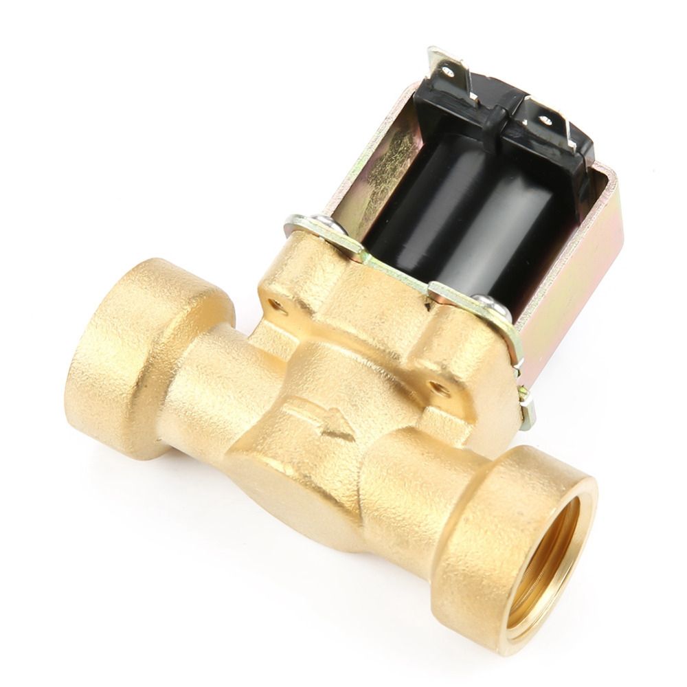 Normally Closed Copper Body Water Valve Electric Solenoid Valve DC 12V DN15 G1/2 Brass Selenoid Valf