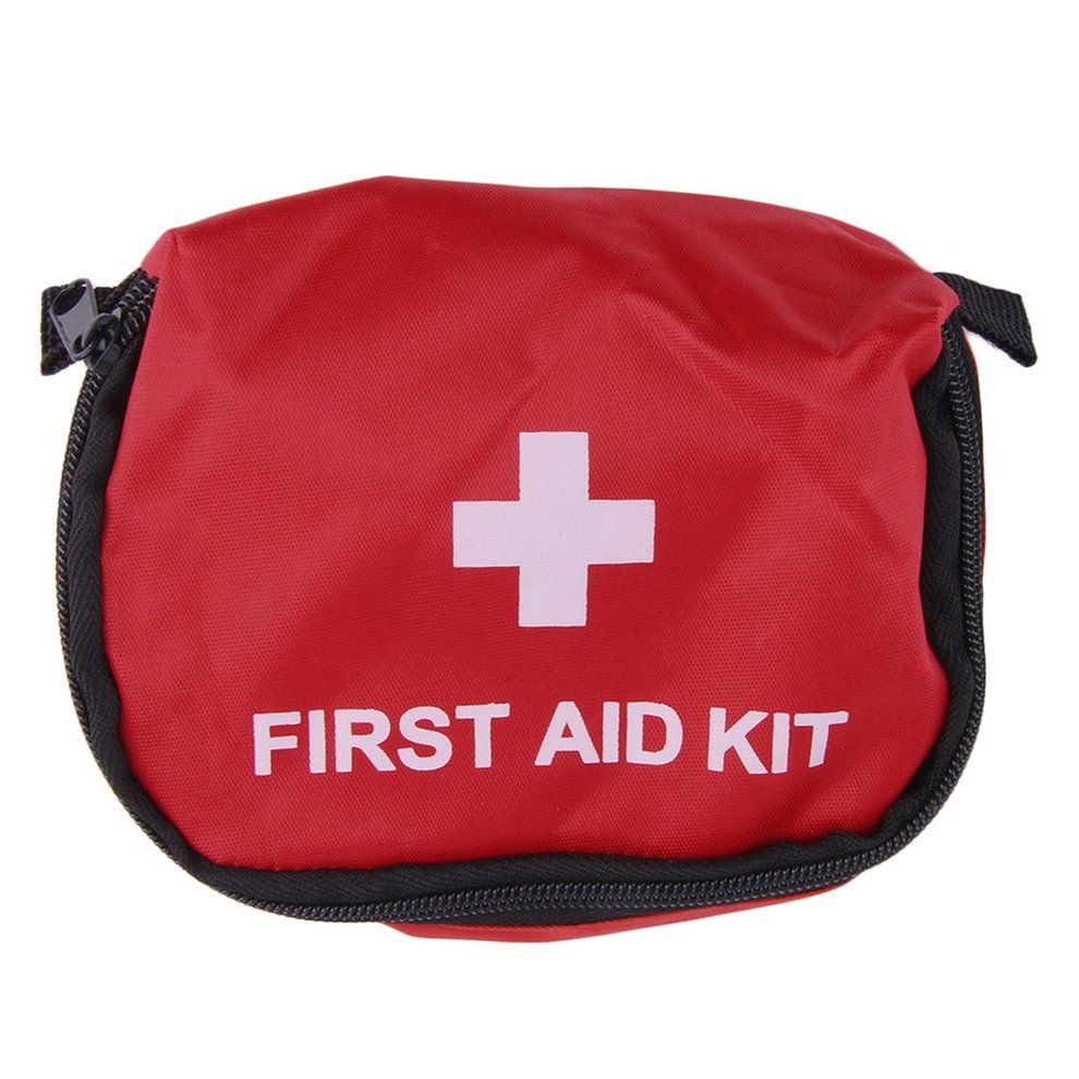 Home-First Aid Kit 0.7L Red Camping Emergency Survival Bag Bandage Drug Waterproof*Red