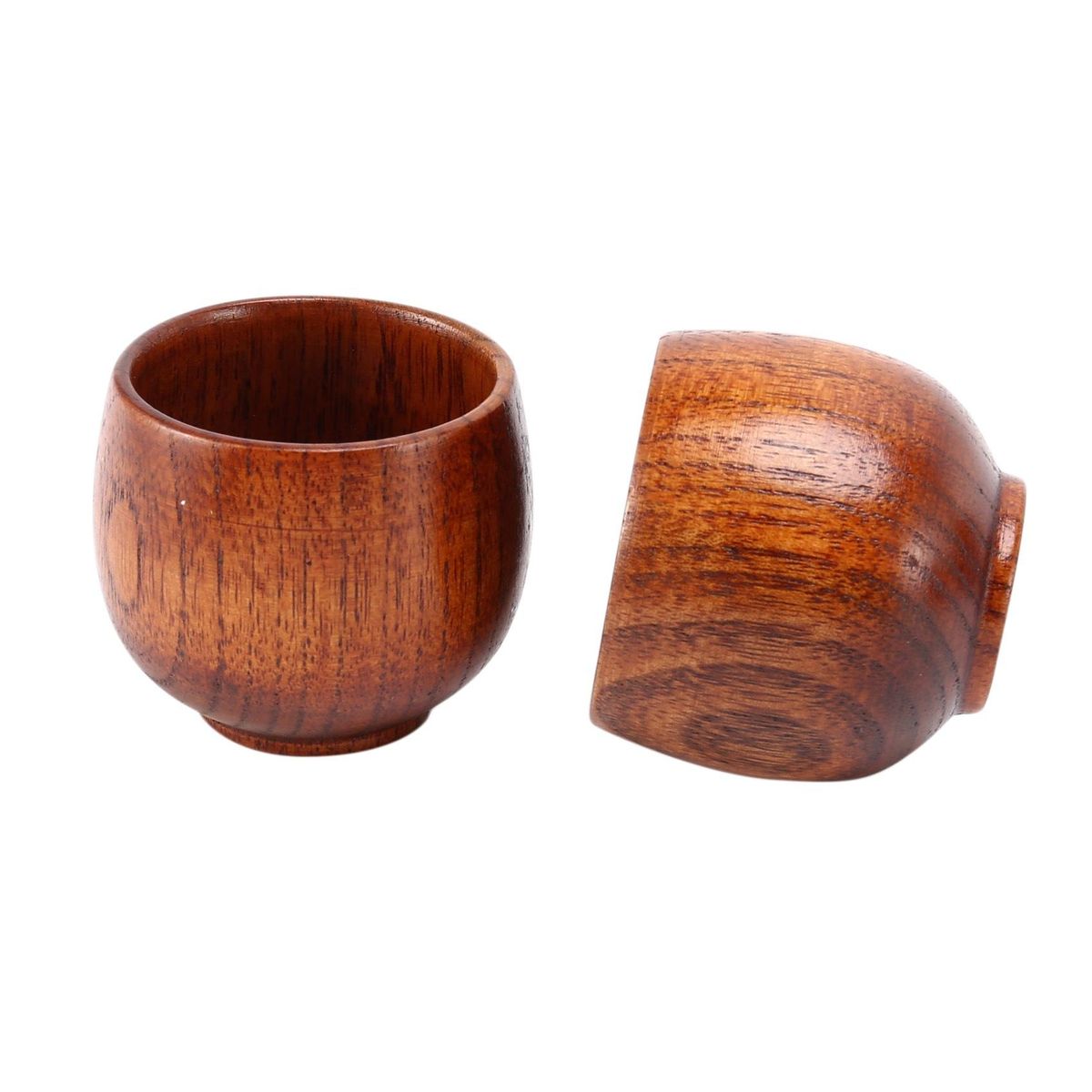 5pcs creative tea set small wooden cup small cup green wooden cup with natural wood wine cup wooden tea drinking cup