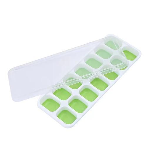 14 Cavity Ice Block Mold With Lid For Household Mini Kitchen Silicone Ice Tray Silicone Ice Mold Ice Box Making Kitchen Tools