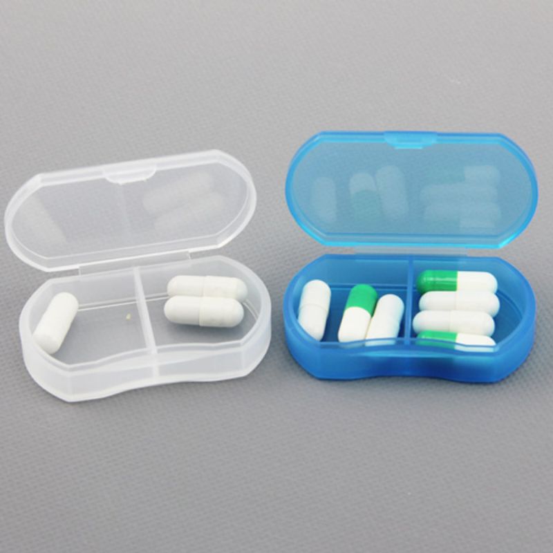 Portable Mini Pill Box Pills Medicine Drugs Case Box Secret Pill Container Tool Pastilleros De Medicinas Pastilleros Blue