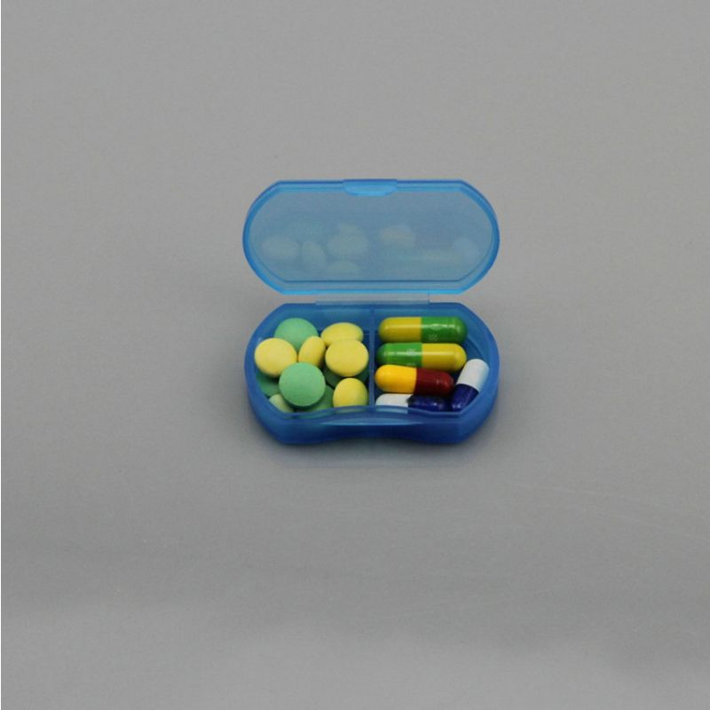Portable Mini Pill Box Pills Medicine Drugs Case Box Secret Pill Container Tool Pastilleros De Medicinas Pastilleros Blue