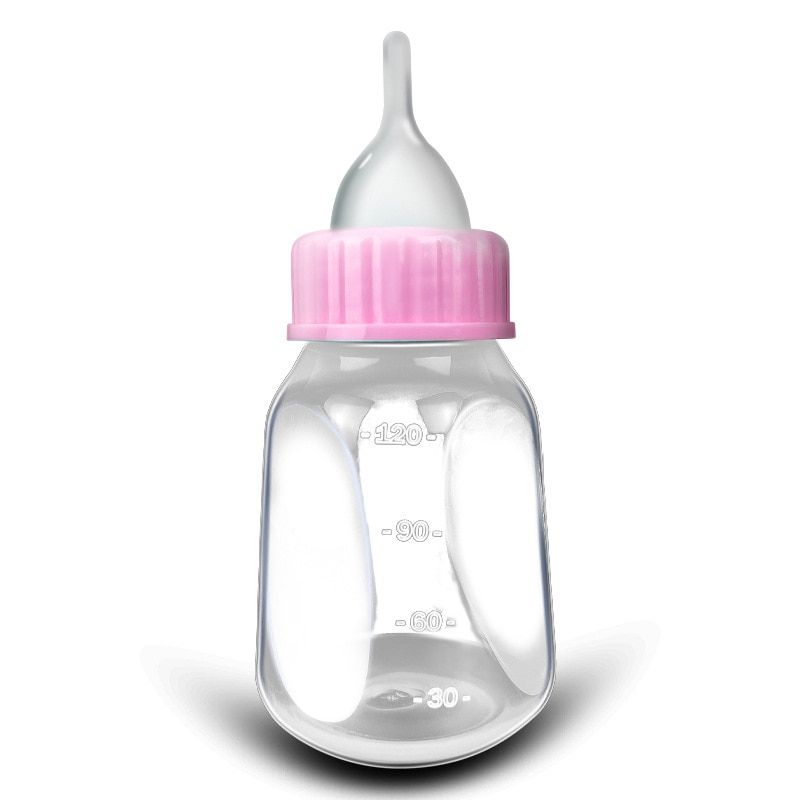 Feeding Bottle Pet Puppy Kitten Silicone  Feeder 120ml Dog Cat Baby Nursing Water Milk Feeder With Cleaning Brush 1 Pcs