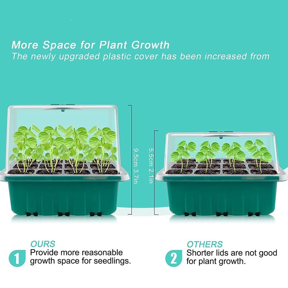 Seed Tray Kit, Plant Germination Starter Kit for Greenhouse