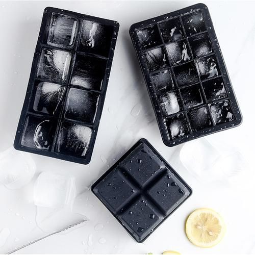 Big Ice Tray Mold Box Large Food Grade Silicone Ice Cube Square Tray Mold Diy Bar Pub Wine Ice Blocks Maker Model