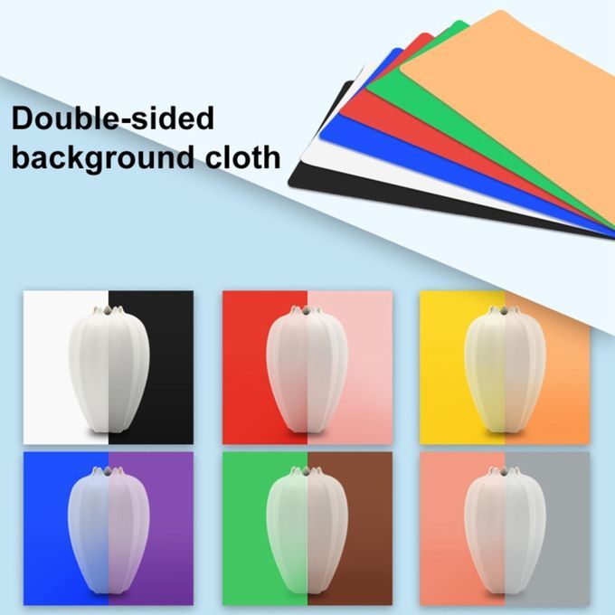 Mini 10 Inches Folding Photo Studio Light Box Set W/6 Backdrops