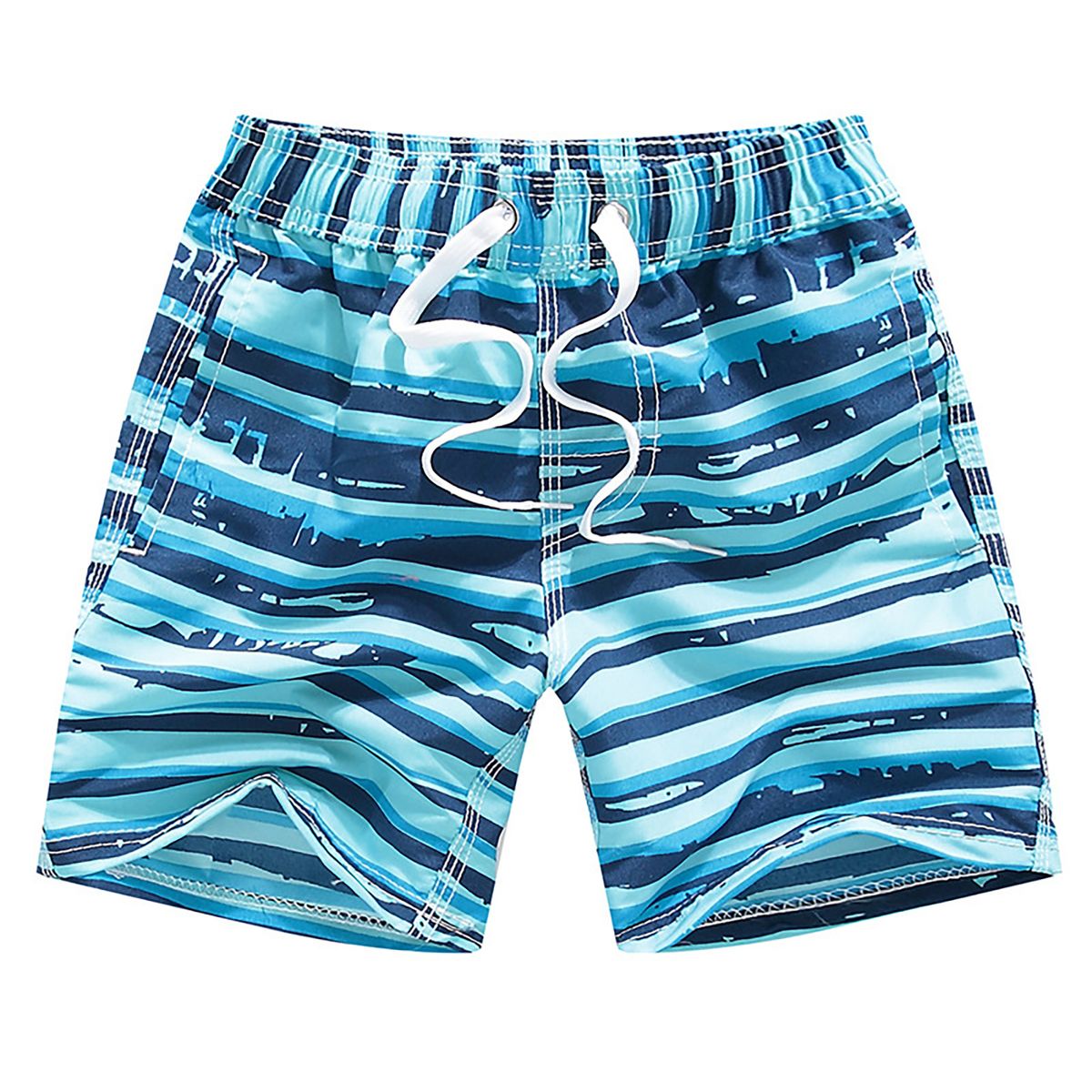 Beach Shorts Printing Quick Dry Swimsuit Boys-Sky Blue