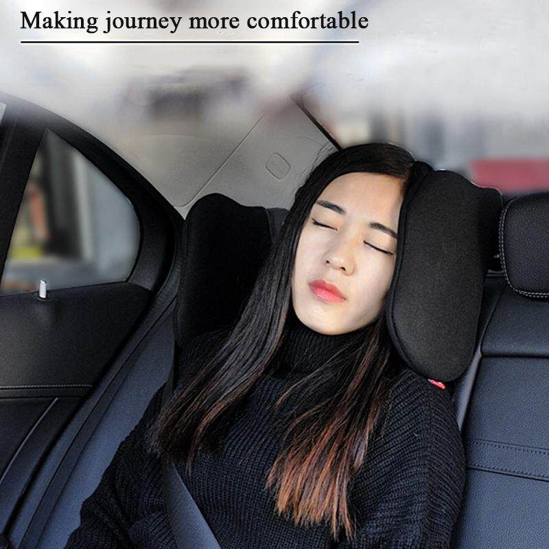 Auto Car Seat Headrest Neck Pillow Rotated Ergonomic Rest Cushion Memory Pillows Black