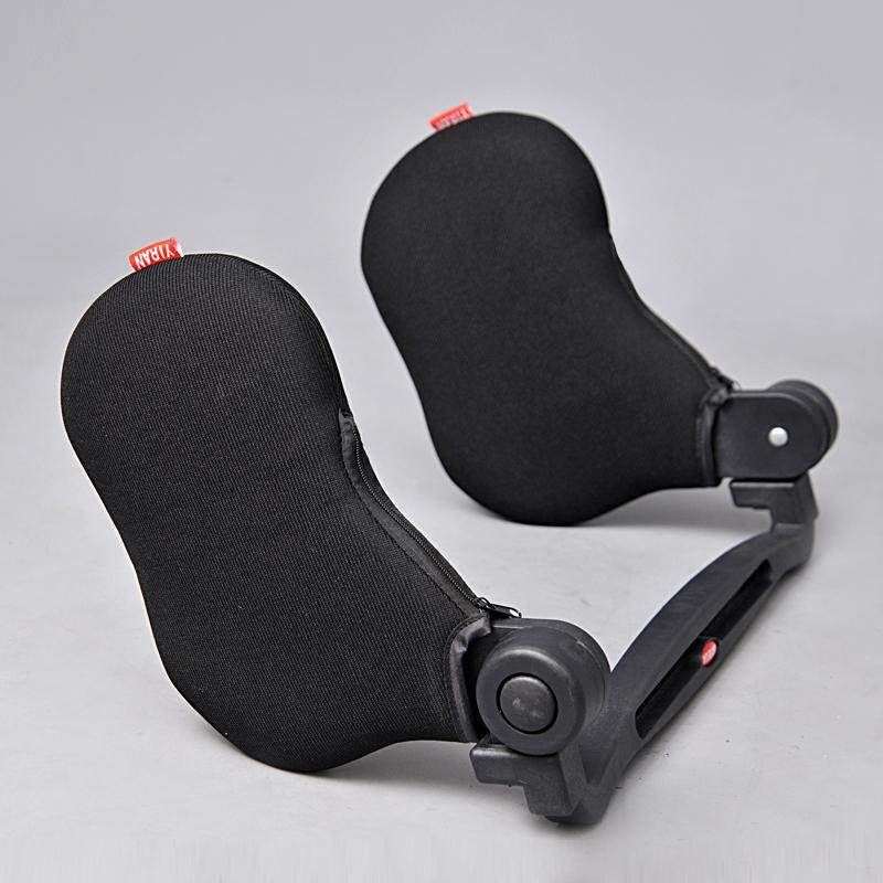 Auto Car Seat Headrest Neck Pillow Rotated Ergonomic Rest Cushion Memory Pillows Black