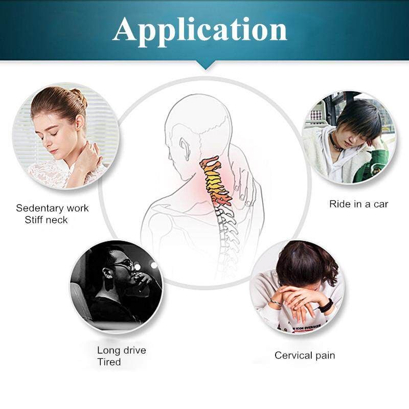 Auto Car Seat Headrest Neck Pillow Rotated Ergonomic Rest Cushion Memory Pillows Black