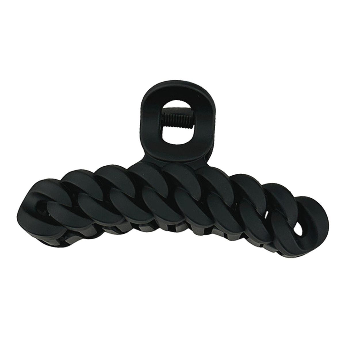 Twist Hair Clip Korean Chic Geometric Hair Claw Stylish for Girls Black