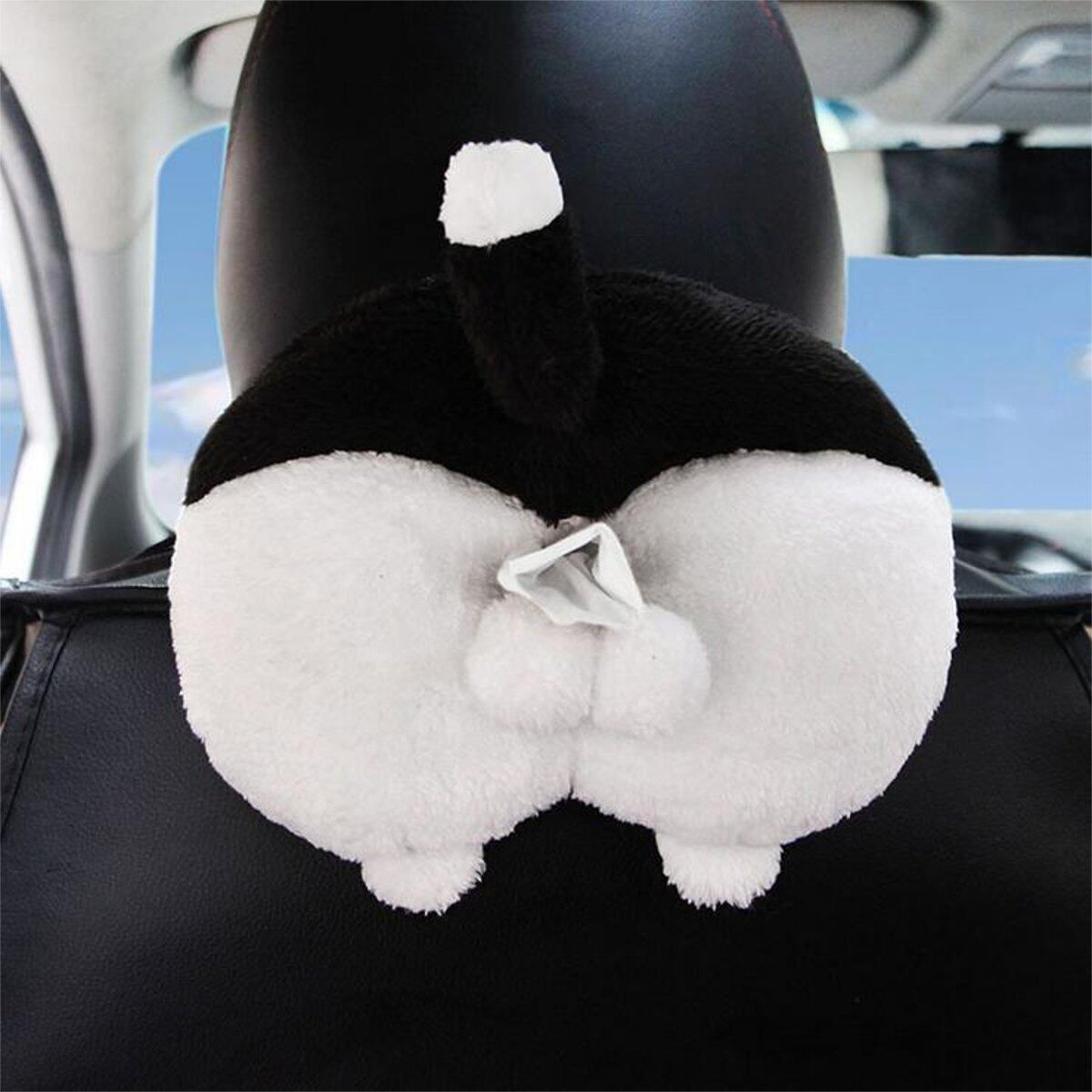 Car Cute Corgi Tissue Box Holder Paper Napkin Seat Back Handing Pillow Cat