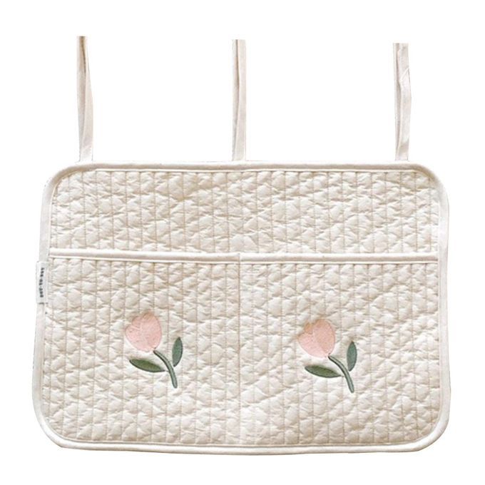 Baby Diaper Bag Hanging Pocket Multifunctional Cotton Crib Organizer