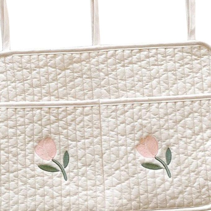 Baby Diaper Bag Hanging Pocket Multifunctional Cotton Crib Organizer
