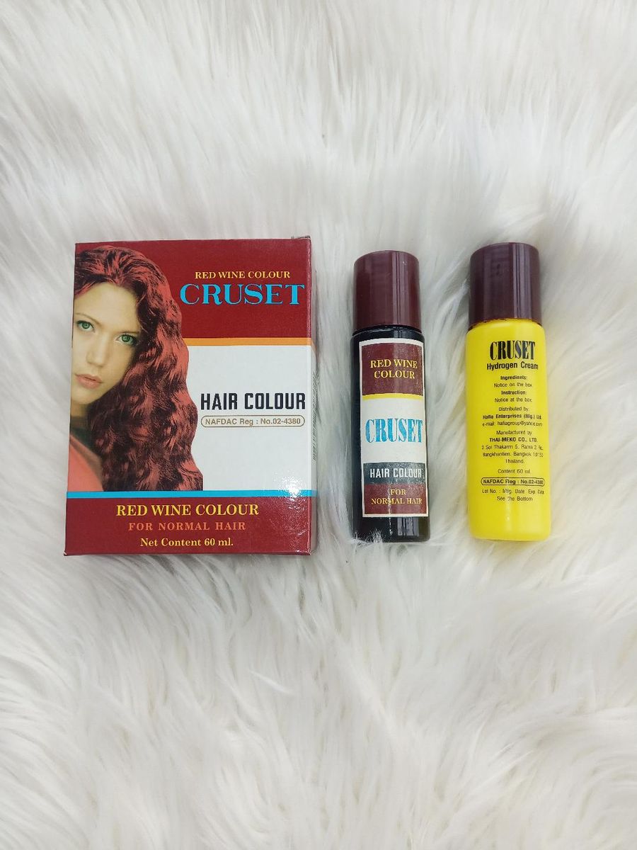 Natural Wine Red Hair Color Dye Solution