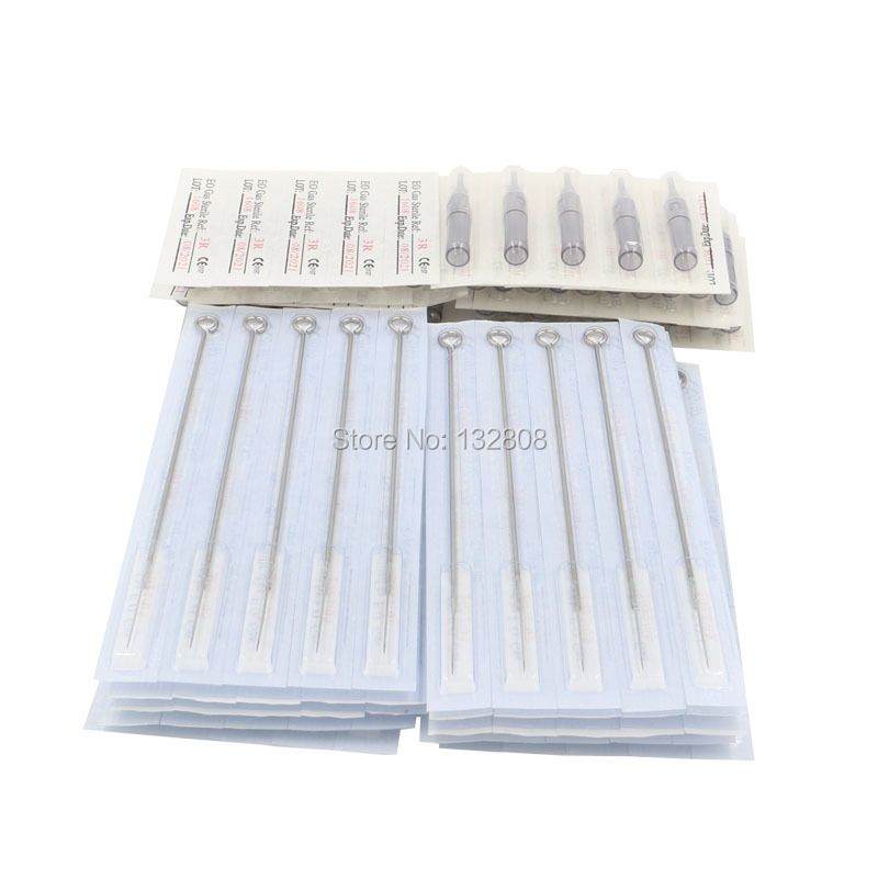 (3RL+3RT) Tubes Disposable Professional And 100PCS- 3RL Combo & Tattoo Mixed Tattoo Tattoo Needles Tips Needles Plastic 3RT Tips