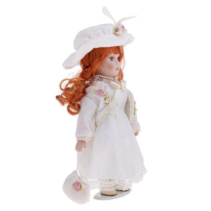 12inch   Porcelain Doll With Clothes & Stand Home Display Decor Gift