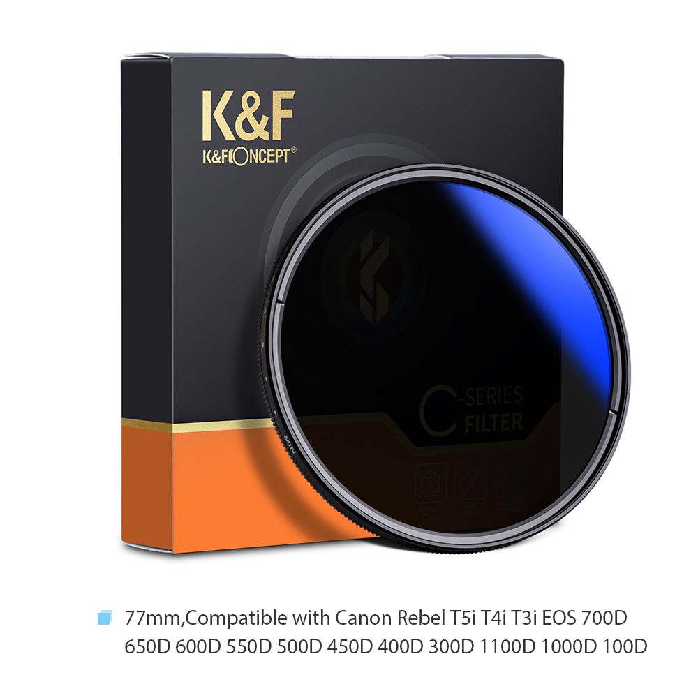 77mm Ultrathin Variable ND Filter ND2 To ND400