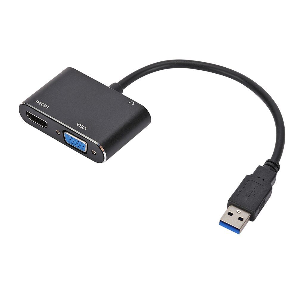 USB 3.0 To HDMI-compatible VGA Adapter 1080P HD For Computer To Projector TV Monitor Extend Screen VGA Cable-