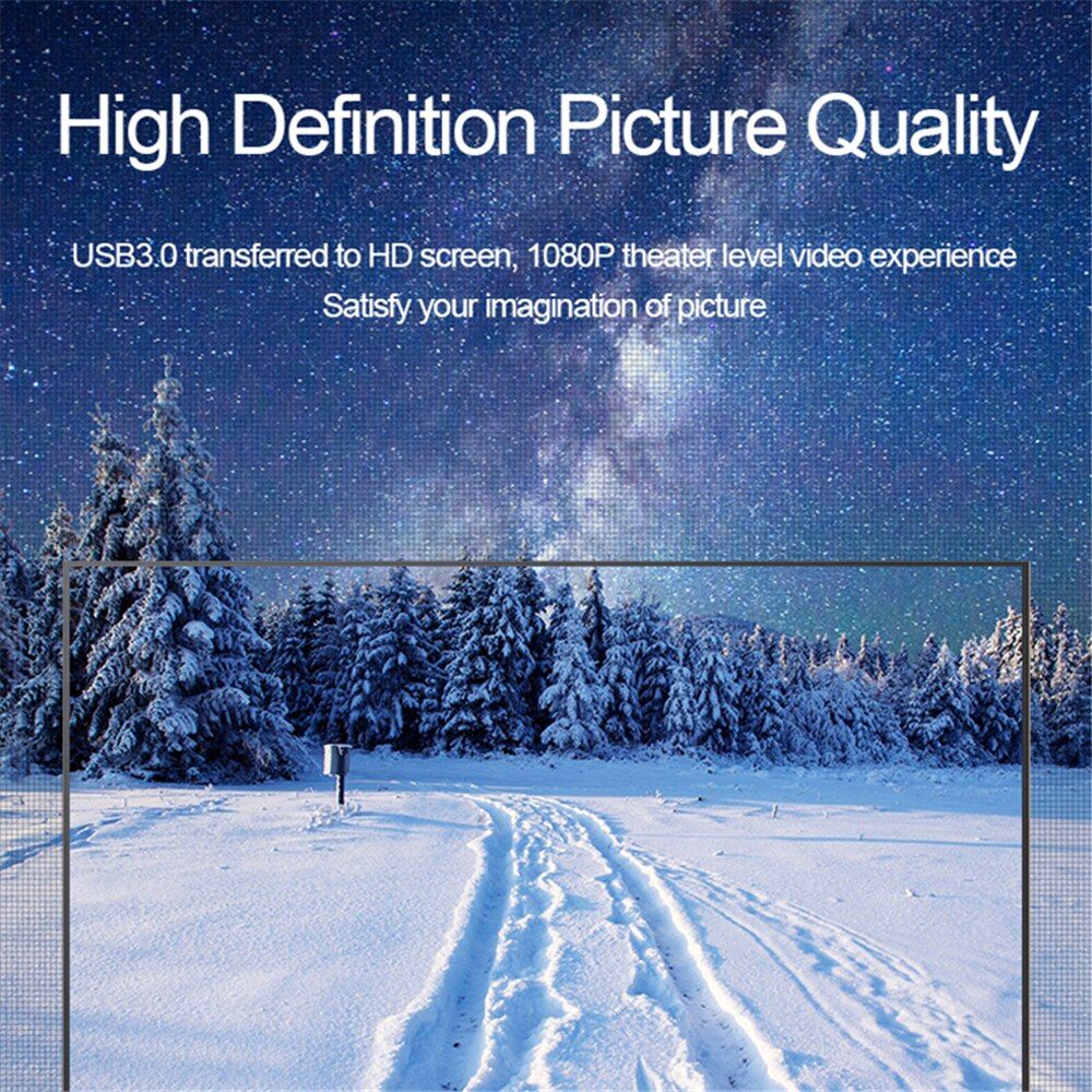 USB 3.0 To HDMI-compatible VGA Adapter 1080P HD For Computer To Projector TV Monitor Extend Screen VGA Cable-
