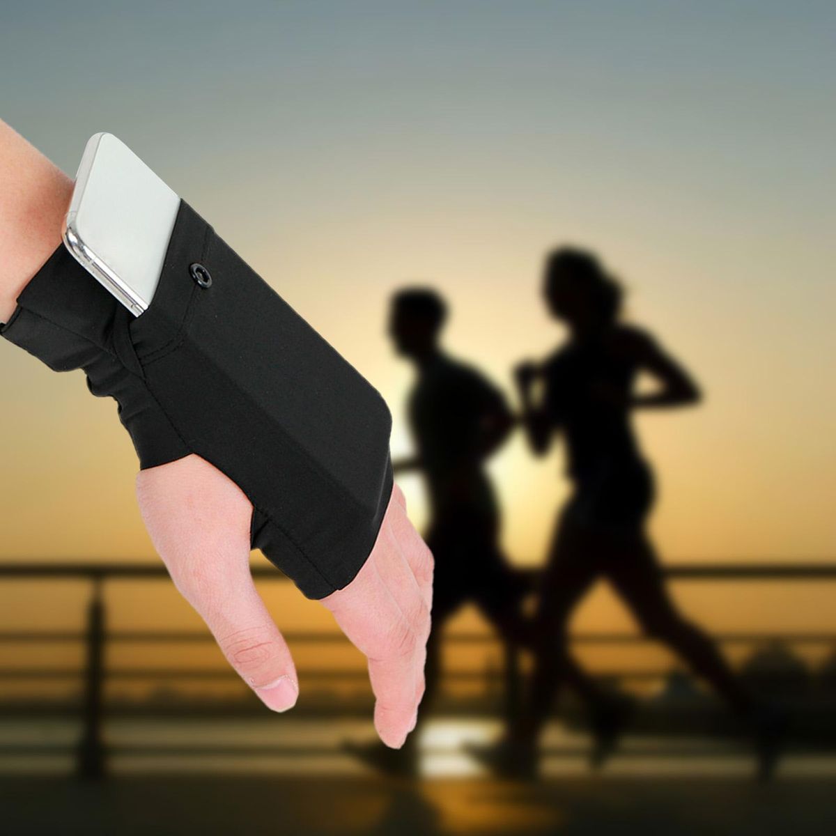 Phone  Running Snap Button Cellphone Holder For