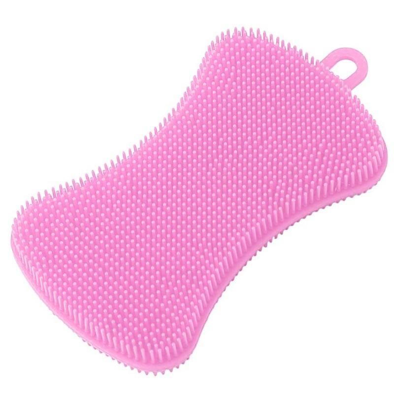 1/3/4 Set Silicone Dish Washing Brush Bowl Pot Pan Wash Cleaning Brushes Cooking Tool Cleaner Sponges Kitchen Accessories
