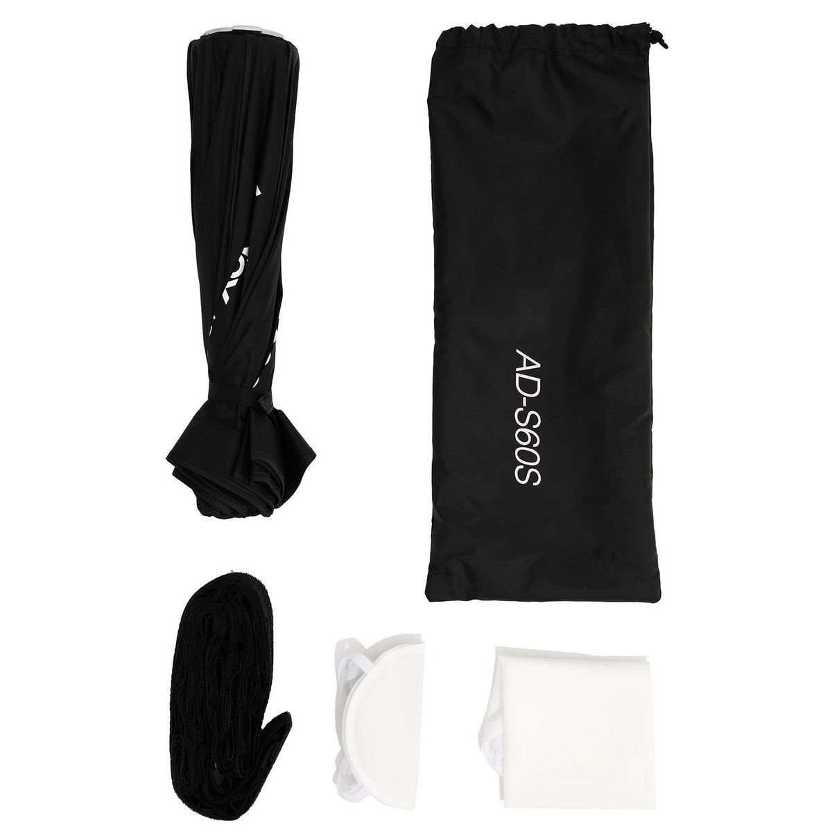 AD-S60S 23.6in/60cm Octagonal Studio Softbox Speedlite Speedlight Diffuser Godox Mount with Grid Carrying Bag Compatible with Godox ML60 and AD300Pro Light for Photography Portrait