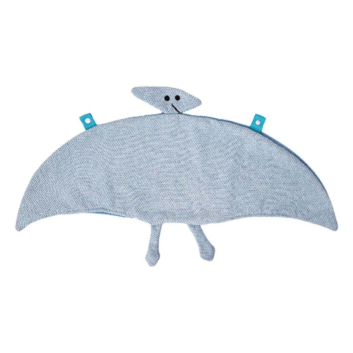 Pet Bathrobe Cartoon Pterosaur Shape Pet Dog Bath Robe Towel Blue