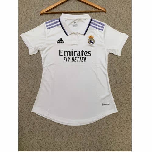 Lady's Official Real Madrid Fc Home Jersey - White
