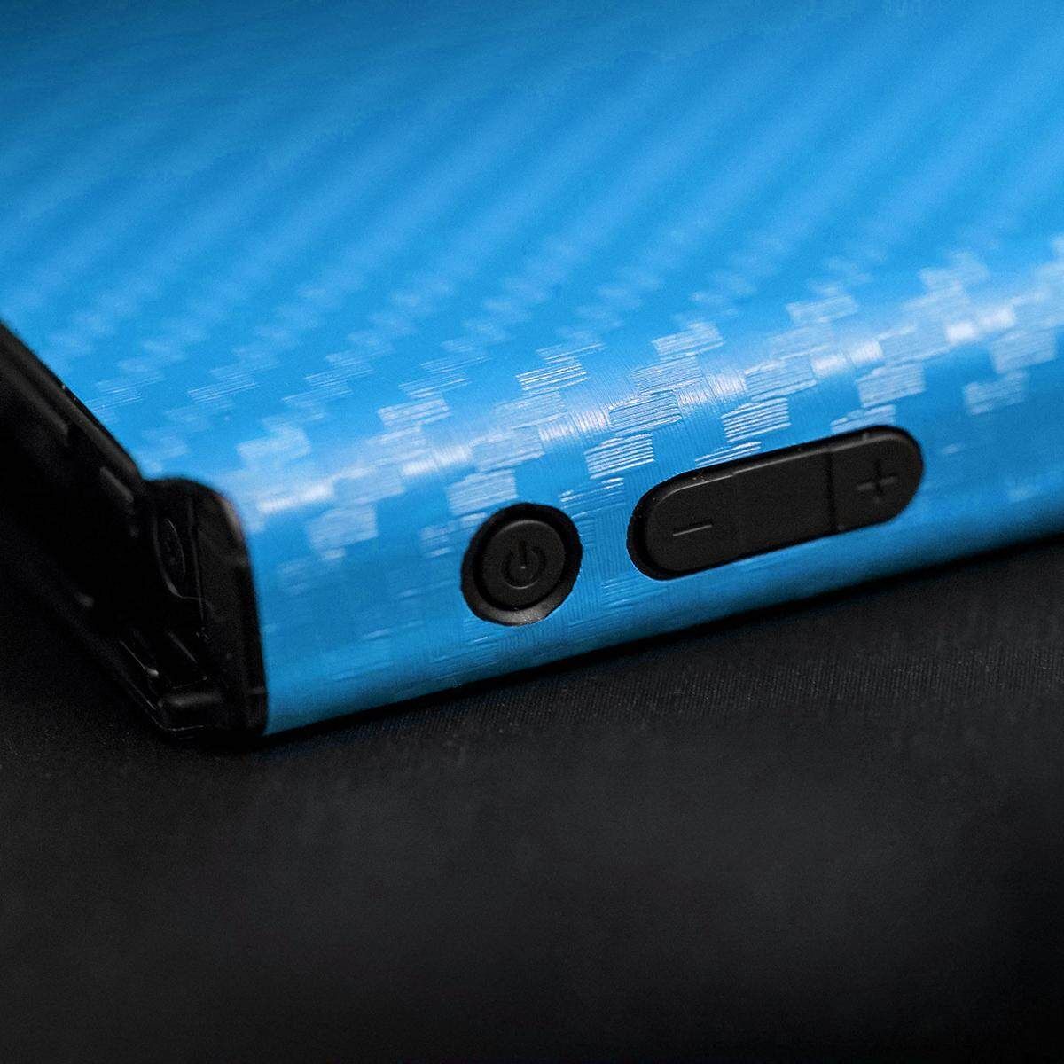 Blue Carbon Fiber Skin Full Wrap Sticker Decal Protector For Nintendo Switch