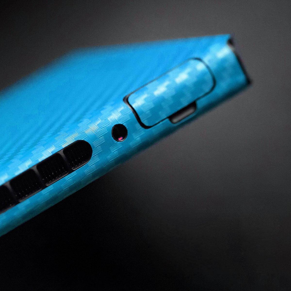 Blue Carbon Fiber Skin Full Wrap Sticker Decal Protector For Nintendo Switch
