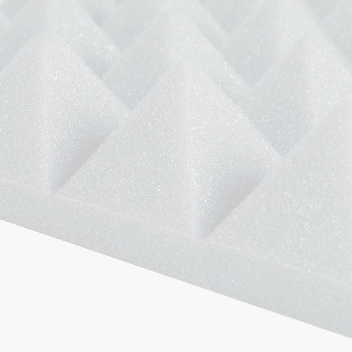 6PCS 30*30*5cm Studio Acoustic Soundproof Foam Sound Absorption Treatment Panel Tile Wedge Protective Sponge For KTV Karaoke White (white)