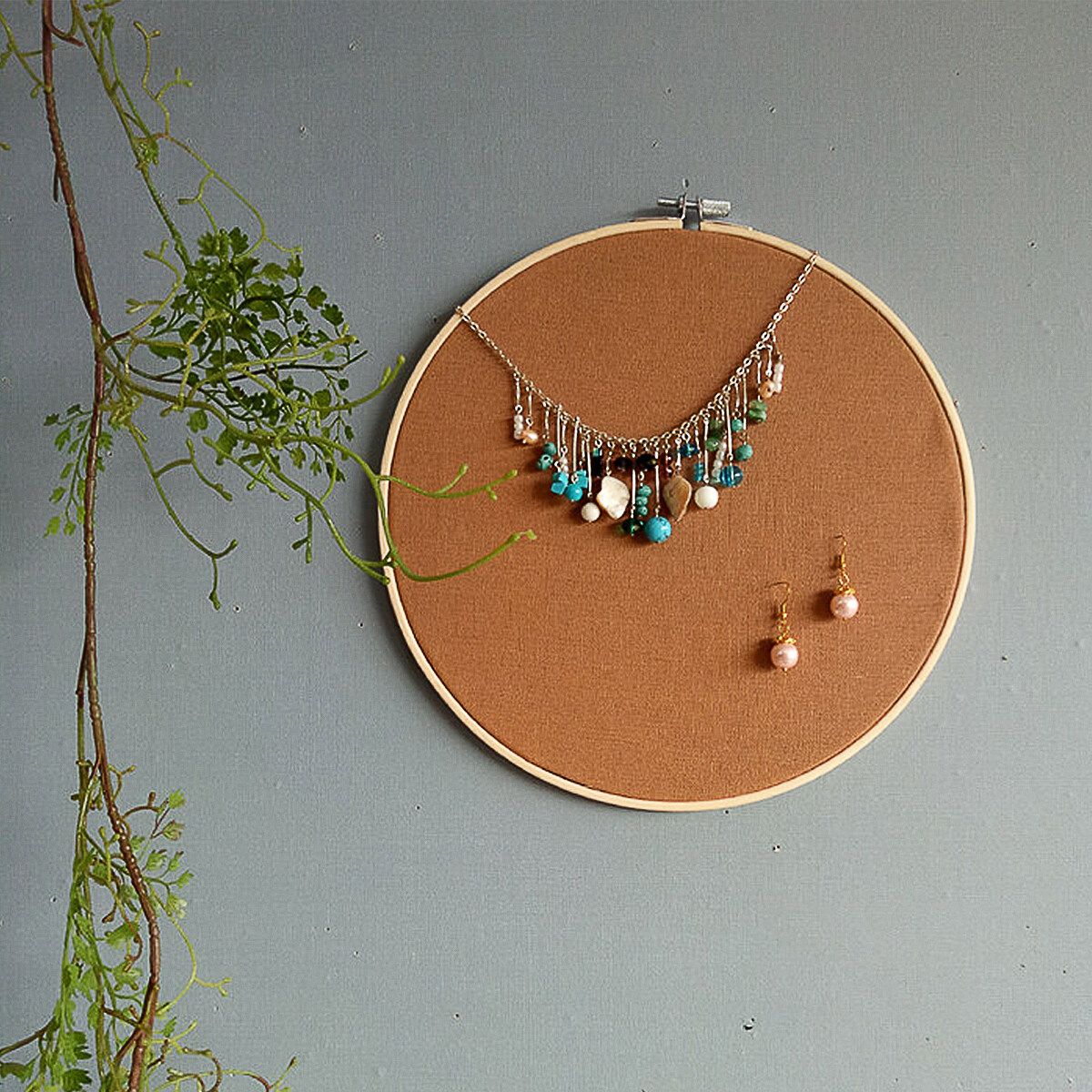 5 Sizes Wooden Bamboo Hand Embroidery Cross Stitch Ring Hoop Frames Plastic 27X27cm