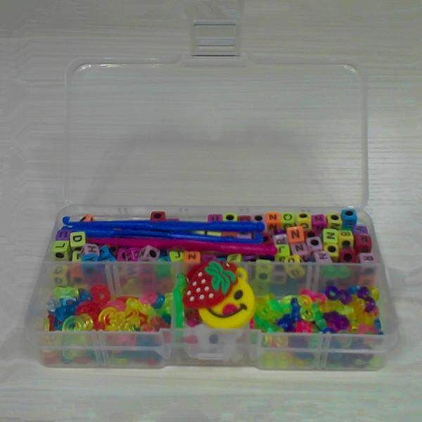 Alphabet Beads Clips Hook Charms Box Kit For Bracelet Loom Rubber Bands