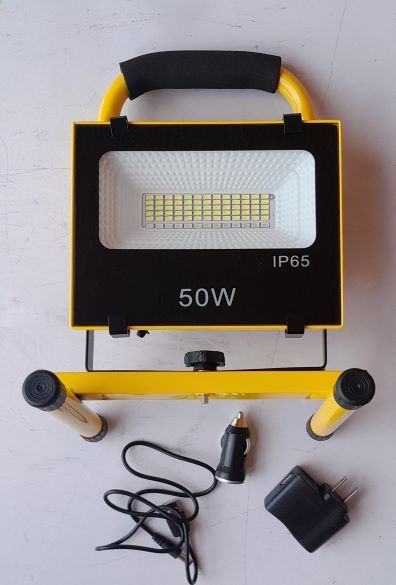 50W LED RECHARGEABLE FLOOD LIGHT, EMERGENCY FLOOD LAMP
