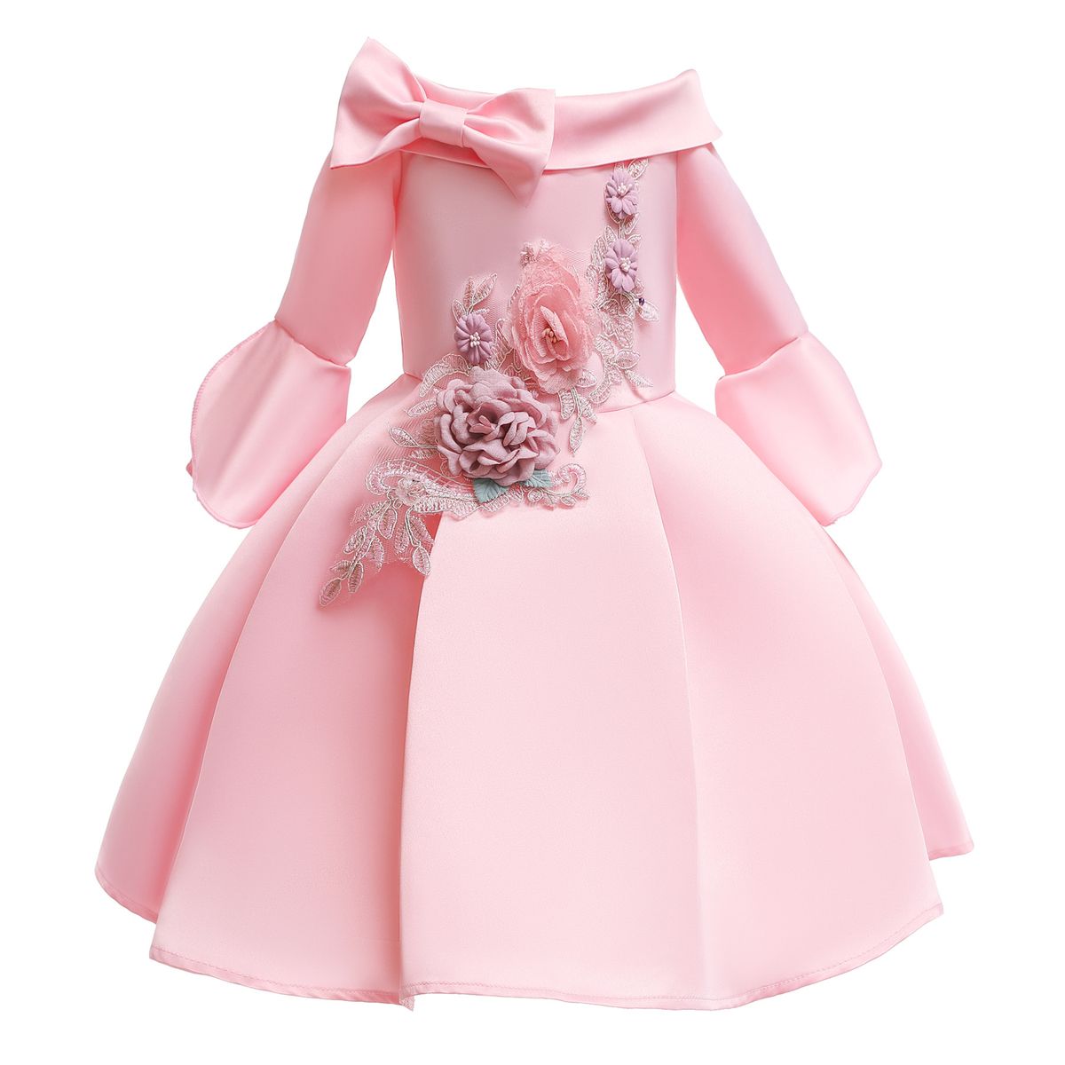 Children Girls Wedding Birthday Dinner Party Skirt Dresses