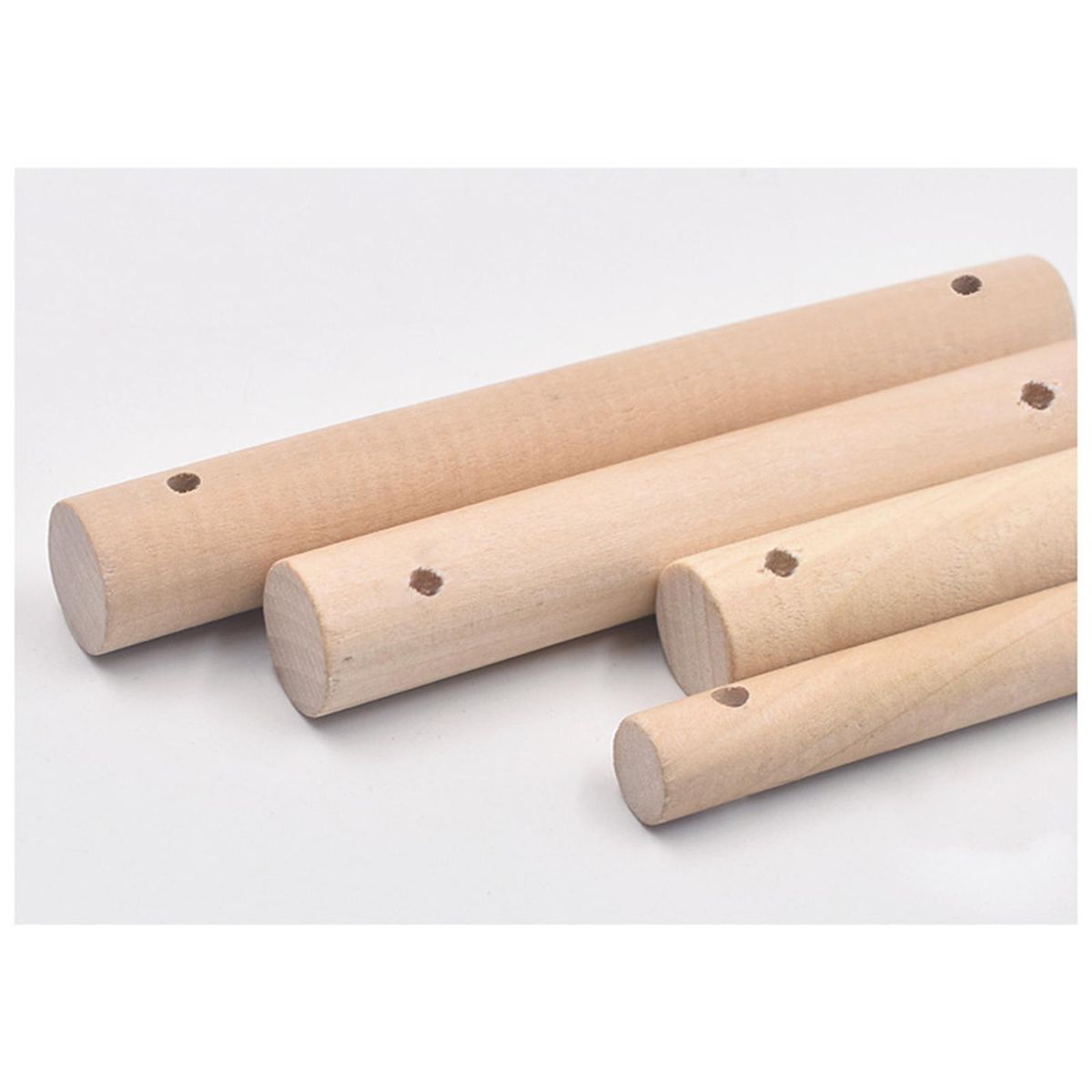 20x Wooden Dowel Rods Sticks DIY Poles Educational Toys Style B-20Pcs